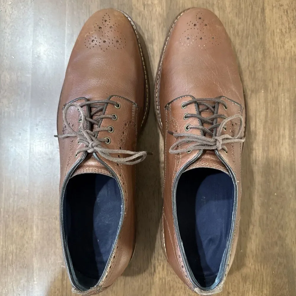 Cole Haan Kennedy Grand OS Men’s 10.5M Brown Leather Medallion Oxford C25229